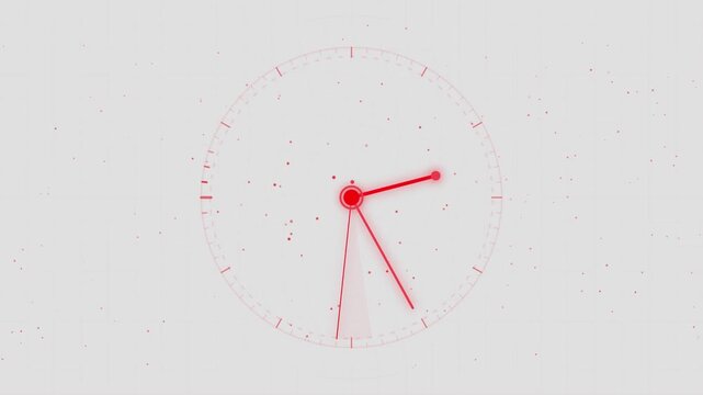 Analog clock spinning animation loop, 24 Hours Animated Clock. Alpha Channel Included. Clock spinning on transparent background with alpha channel. Stopwatch animation. watch animation.