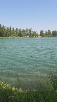Scenic View of Les Lacs du Fauga in Le Fauga, Haute-Garonne. Toulouse, France