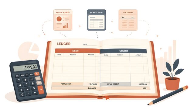 Accounting Basics Bookkeeping Fundamentals Course Vector
