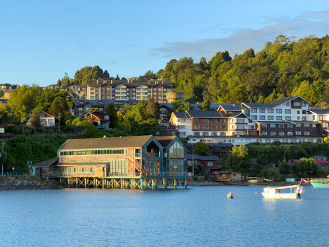 buildings  lake Puerto Varas, Chile