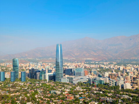 Gran Torre skyline   Santiago Chile