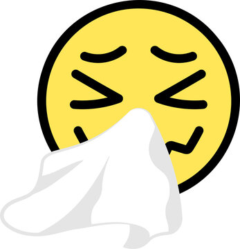 sneezing face emoticon