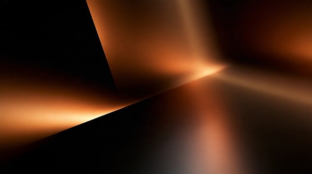 abstract orange gold gradient with black geometric light