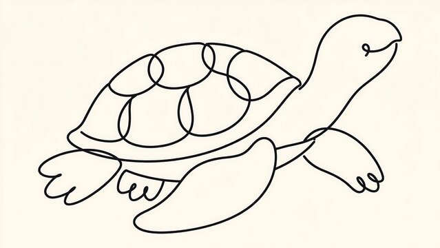 Turtle cartoon on white background.