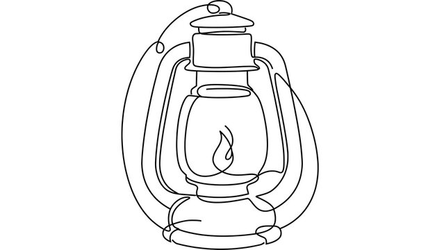 Vintage lantern lamp white background.