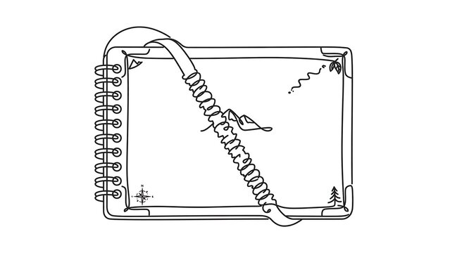 notebook white background.