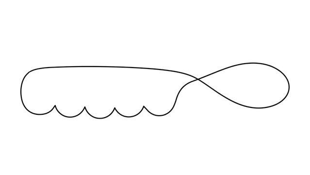 Infinity symbol white background.
