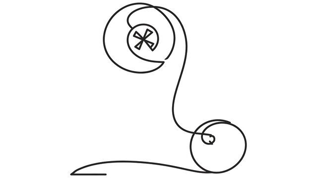 Simple line drawing white background.