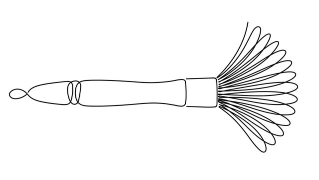 Paintbrush white background.