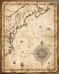 Obraz premium old antique map