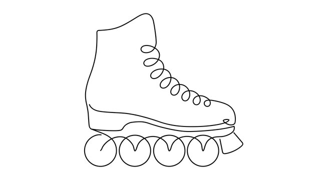 Inline Skate white background.