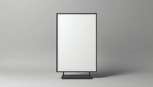 Mock up of blank advertising billboard. 3D illustrating