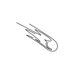Meteoroid streak line art © Ulil
