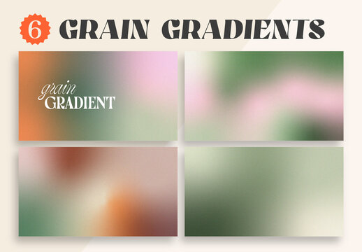 Grainy Gradient Backgrounds with Soft Pastel Colors