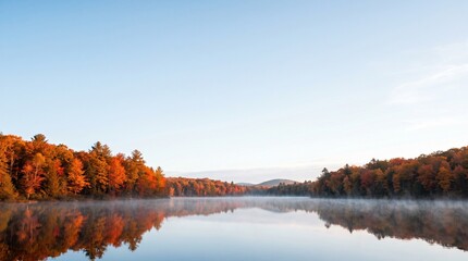 Obraz premium autumn landscape with lake