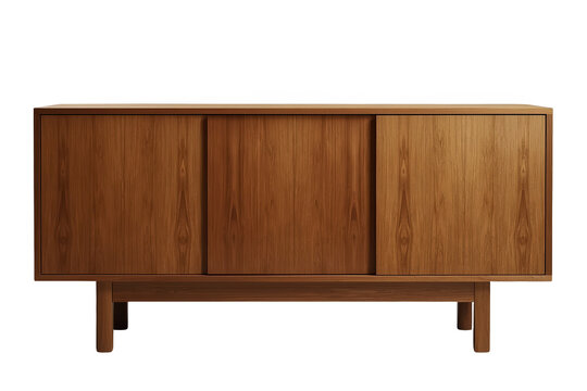 Wooden sideboard cabinet with three doors