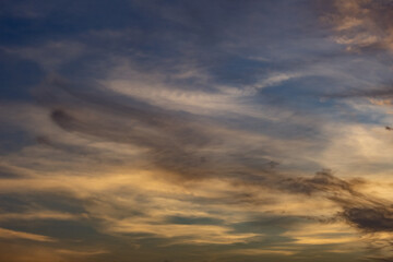 Obraz premium beautiful sky and clouds at sunset