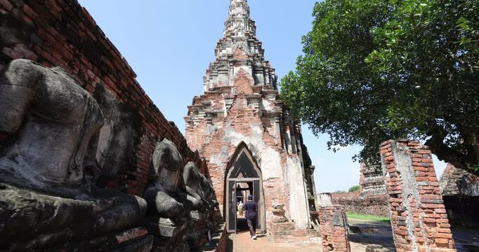 Wat Chai Watthanaram is a magnificent restored temple ruin located off Ayutthaya's city island in the western area in Ban Pom Sub-district. Ayutthaya Thailand