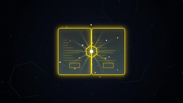 Blockchain Technology, Automated Transactions and Decentralized Finance Animation
