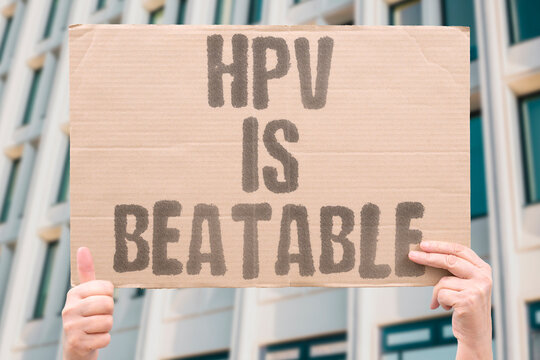 "HPV is beatable" Human papillomavirus can be effectively managed and overcome. VIRAL. TREATABLE. VICTORY. POSITIVITY.