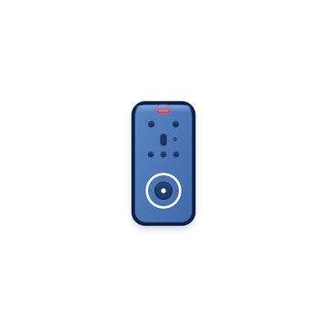 Handheld remote control transmitter handset with command buttons