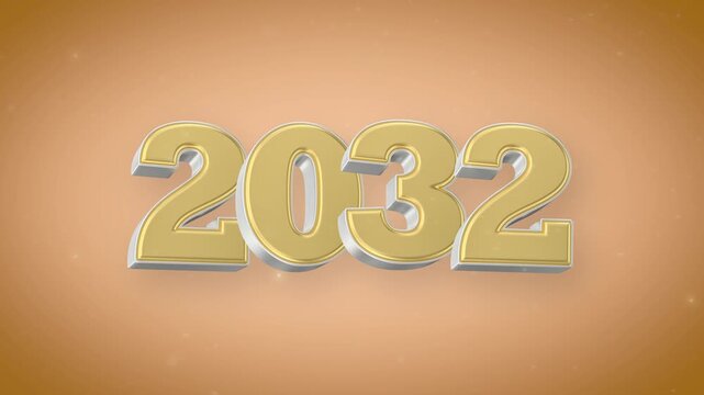 2032 Happy New Year Greetings Wishes Background Suitable for New Year Party
