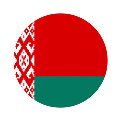 Obraz premium PNG Belarus flag circular illustration on transparent background