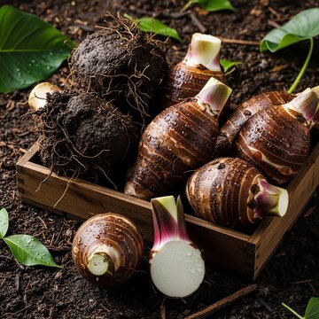Earthy Harvest: Rooted in Twilight's Glow