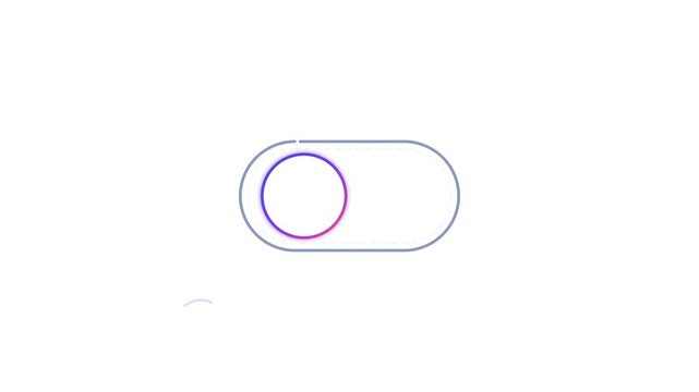 Animasi Stroke Line Moon Dnd Toggle 4K Motion Graphic Animation | Seamless Loop