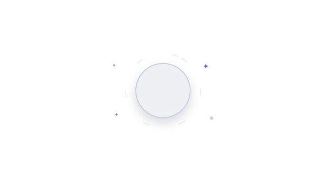 Animasi Floating Moon Dnd Shield Toggle 4K Motion Graphic Animation | Seamless Loop