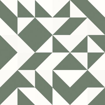 A geometric seamless pattern composed of interlocking triangles and shapes.