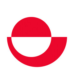 PNG Greenland flag circular icon on transparent background © Rawpixel.com