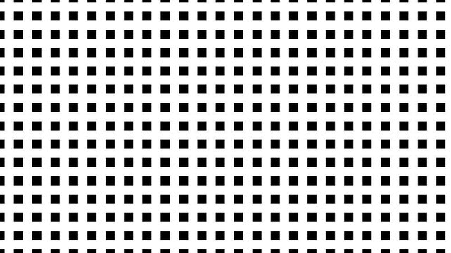 black rectangle pattern moving background loop, animated geometric rectangle grid pattern.
