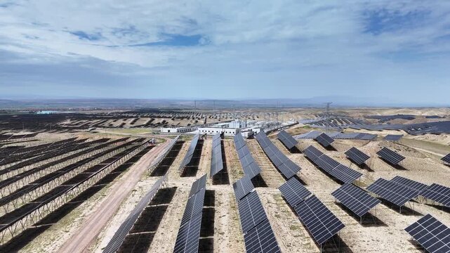 photovoltaic energy storage station solar panel array