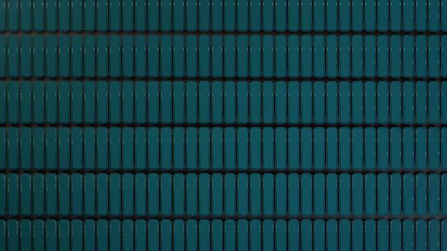 Flip dot matrix screen orange blue blocks flipping abstract animation