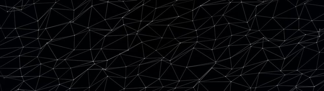 Abstract Plexus Futuristic Technology Background with Connected Glowing White Dots and Lines for Cyber Security Concept Seamless Loop Video