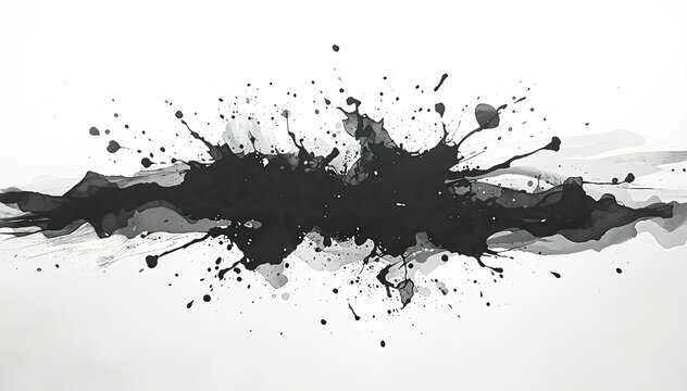 black ink splat