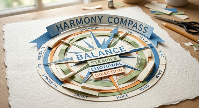 Harmony Compass: A Conceptual Paper Craft for Balance and Direction