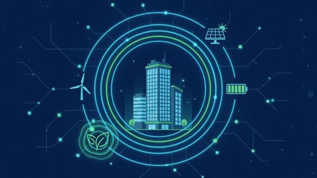 Building Energy Efficient City Generating Clean Power in Futuristic Setting