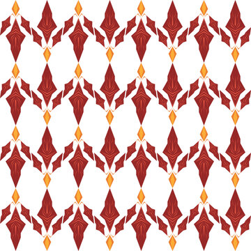 Red Candle Abstract Geometric Art Deco Style Pattern Background
