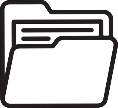 Document File Folder Icon Vector