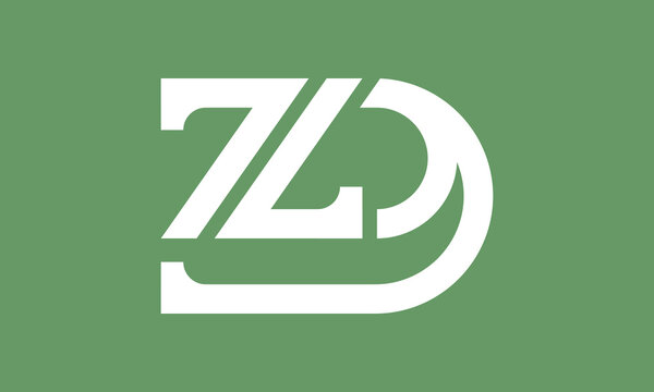 Minimalist Letter ZD Monogram Logo