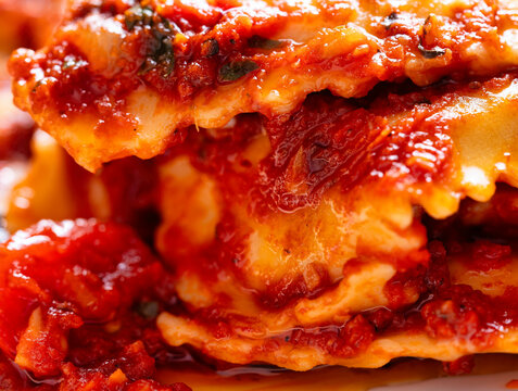 plate of italian ravioli pasta