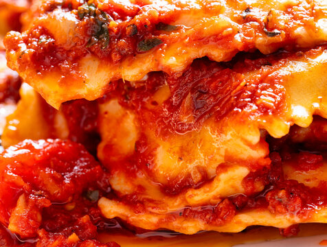 plate of italian ravioli pasta