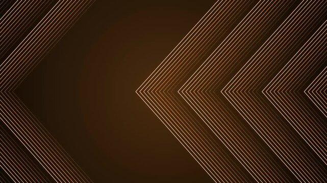 Abstract background with thin turquoise diagonal lines forming layered chevron shapes animation
