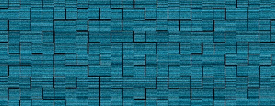 Textured teal geometric pattern with subtle horizontal lines and shadow accents