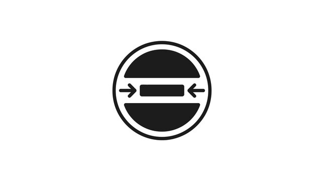 Minimal Compression Icon Vector