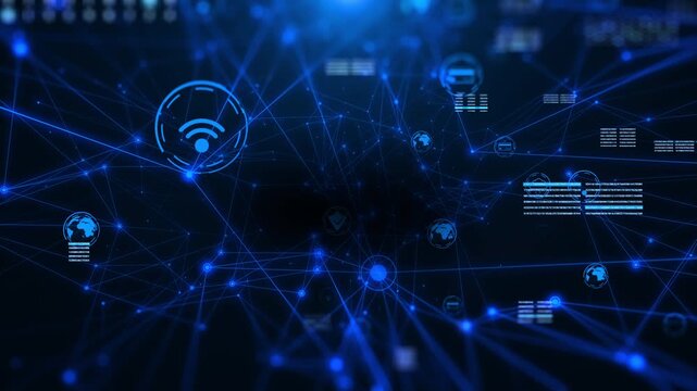 Cyber Security Concept with Shield and Keyhole Icon on Digital Data Background. Padlock Protection, Privacy Trust, and Big Data Flow Analysis for Internet Technology.