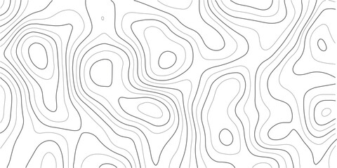 Abstract topographic map lines pattern. Seamless vector texture with contour elevation curves. Minimalist black and white linear background for geographic design. © MD.HUZZATULLAHISLAM