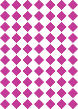 Pink diamond pattern illustration in a clean grid formation against white background for graphic design